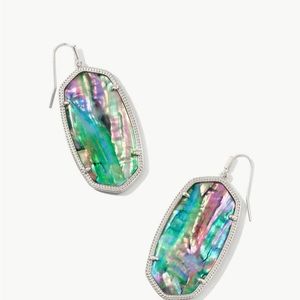 Kendra Scott earrings silver outlining